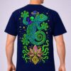 Space Alien with Gecko Psy T-shirt